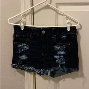 High Waisted Distressed American Eagle Shorts
